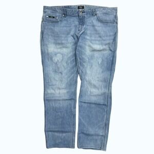 Hugo Boss Delaware1 Mens Jeans 40x34 Light Wash Slim Fit Stretch Denim Blue